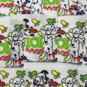 Lot of 10 Disney 101 Dalmatians Felt Patch Craft 2.75 Inch White Puppy Painting